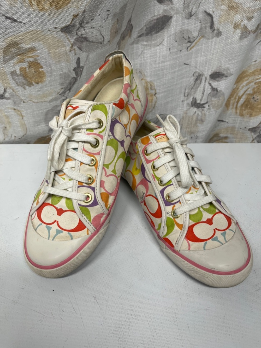 Coach Barrett Women's Multicolor Signature Canvas Low-Top Sneakers